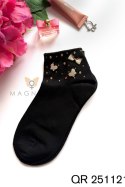 SKARPETKA APLIKACJA QR-251121 - BEIGE, UNI MAGNETIS