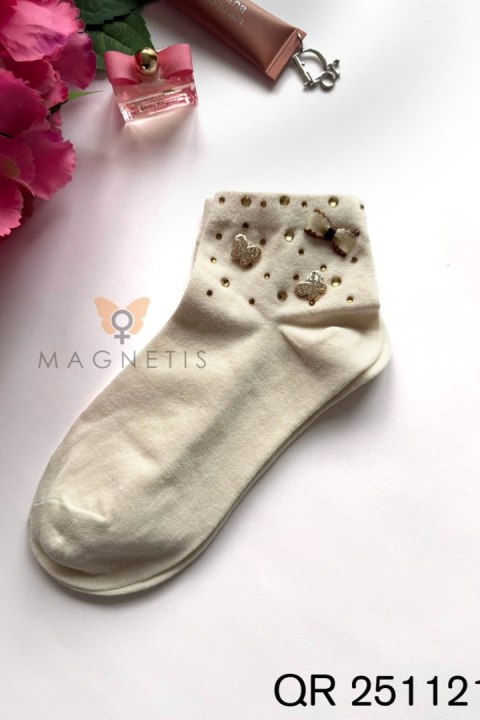 SKARPETKA APLIKACJA QR-251121 - BIANCO, UNI MAGNETIS