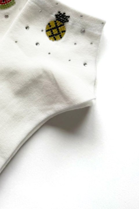 SKARPETKA APLIKACJA QR251116 02 - BIANCO, UNI MAGNETIS