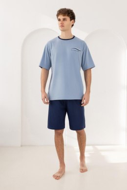 PIŻAMA MĘSKA 506 W/26 - NIEBIESKI, L/XL, 1 REGINA