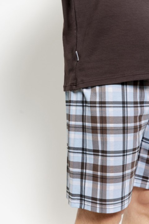 3578 PIŻAMA MĘSKA MARCELLO M-2XL - BRĄZOWY, 2XL, 1 TARO