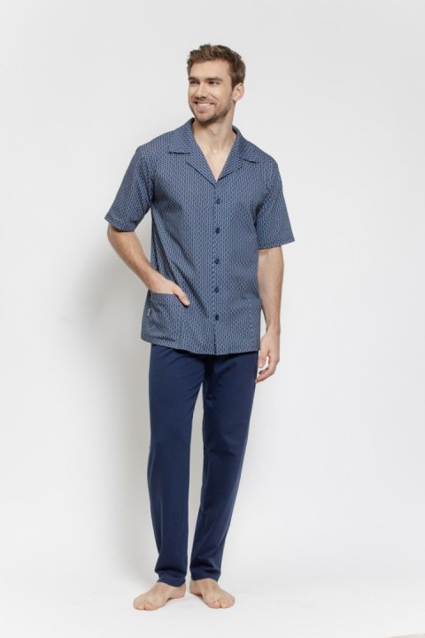 3585 PIŻAMA MĘSKA ROBIN 3XL-4XL - GRANAT, 3XL, 1 TARO