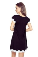 LIVIA KOSZULKA NOCNA - FIOLETOWY/ECRU, XL ELDAR