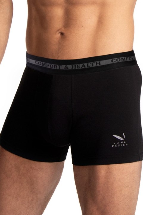 SZORTY MĘSKIE M-BAM891SZG 2-PACK - CZARNY-SZARY, XXL LAMA
