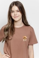 3591 PIŻAMA DZIEWCZĘCA COCO 146-158 - MLECZNA CZEKOLADA, 146 TARO