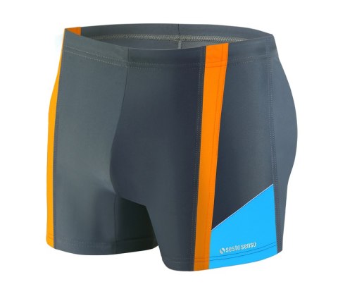 BOKSERKI KĄPIELOWE MĘSKIE BD 379 - CZARNY, XXL, 379 SESTO SENSO
