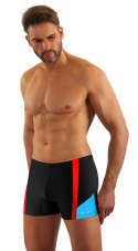 BOKSERKI KĄPIELOWE MĘSKIE BD 379 - CZARNY, XXL, 379 SESTO SENSO
