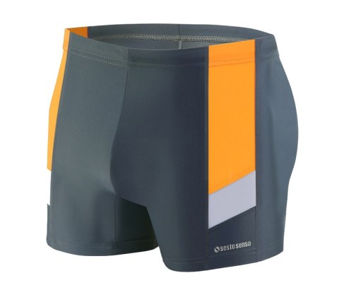 BOKSERKI KĄPIELOWE MĘSKIE BD 381 - GRANAT, XXL, 381 SESTO SENSO