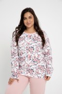 3021 PIŻAMA DAMSKA GARDENIA (INTERLOCK) 2XL-3XL - BIAŁY, 3XL TARO