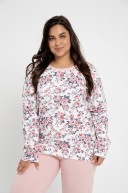 3021 PIŻAMA DAMSKA GARDENIA (INTERLOCK) 2XL-3XL - BIAŁY, 3XL TARO