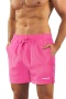 SZORTY PLAŻOWE MĘSKIE P1367 - PINK, M SESTO SENSO