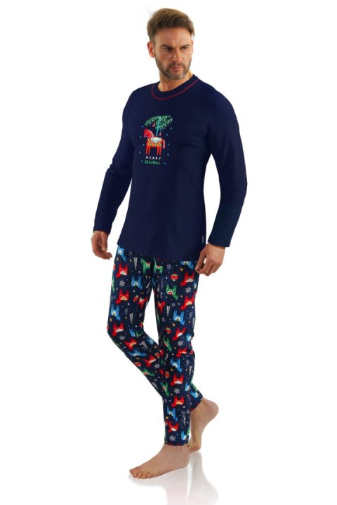 PIŻAMA MĘSKA 2643/01 - GRANATOWY, 2XL SESTO SENSO PIŻAMA MĘSKA 2643/01 - GRANATOWY, 2XL SESTO SENSO