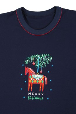 PIŻAMA MĘSKA 2643/01 - GRANATOWY, 2XL SESTO SENSO