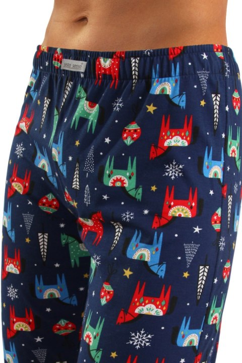 PIŻAMA MĘSKA 2643/01 - GRANATOWY, 2XL SESTO SENSO PIŻAMA MĘSKA 2643/01 - GRANATOWY, 2XL SESTO SENSO