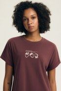 KOSZULA NOCNA EVIKA 45184 SS26 - BURGUND, L HENDERSON LADIES