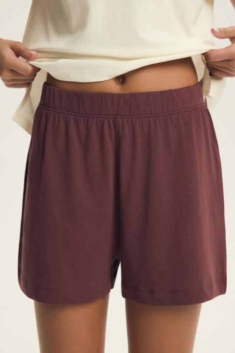 PIŻAMA DAMSKA EVIKA 44464 SS26 - ECRU-BURGUND, 2XL HENDERSON LADIES