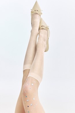 PODKOLANÓWKA - KNEE HIGH NOLA - CREAM, UNI GABRIELLA