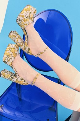 PODKOLANÓWKA - KNEE HIGH RIMA - CREAM, UNI GABRIELLA