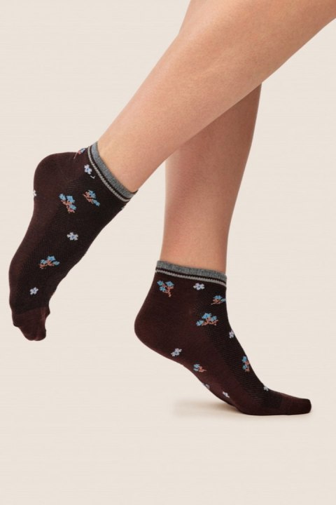 SKARPETKA BAWEŁNIANA SW/092 - MELANGE DARK, 35/38 GABRIELLA