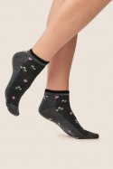 SKARPETKA BAWEŁNIANA SW/092 - MELANGE DARK, 39/42 GABRIELLA