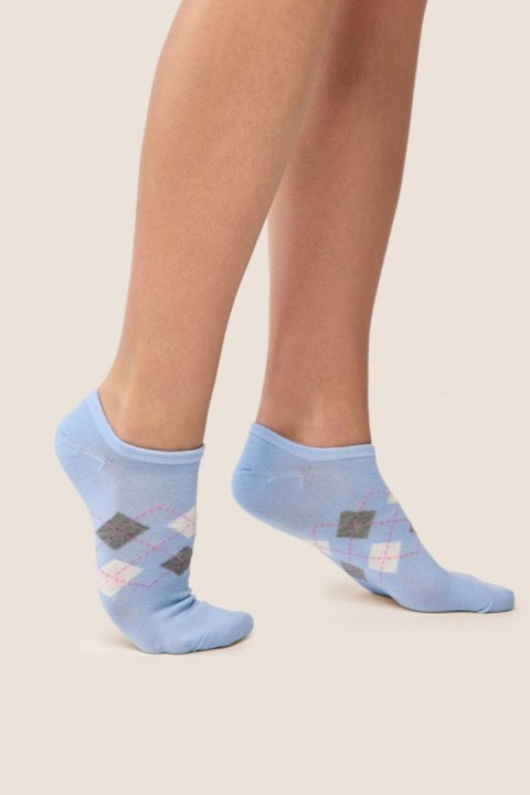 SKARPETKA BAWEŁNIANA SW/095 - BLUE, 35/38 GABRIELLA