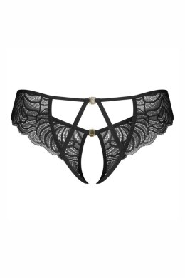 Divienne stringi otwarte - CZARNY, 2XL/3XL OBSESSIVE