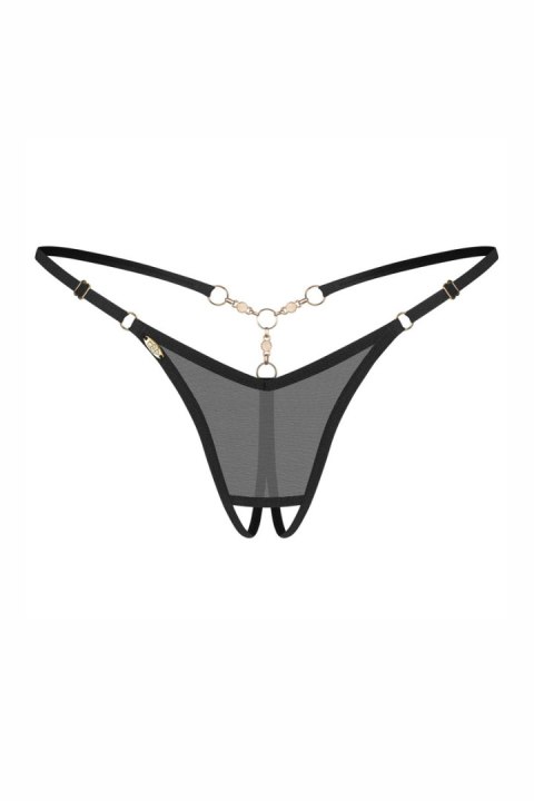 Oxaria stringi otwarte - CZARNY, L/XL OBSESSIVE