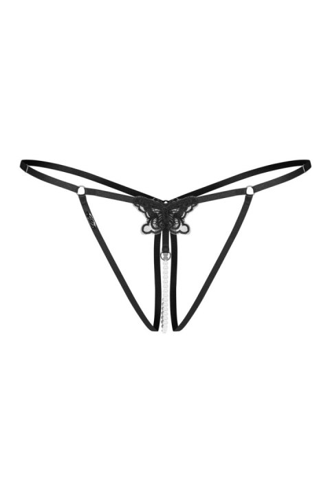 Selisme stringi otwarte - CZARNY, S/M OBSESSIVE