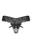 Trinise stringi otwarte - CZARNY, S/M OBSESSIVE
