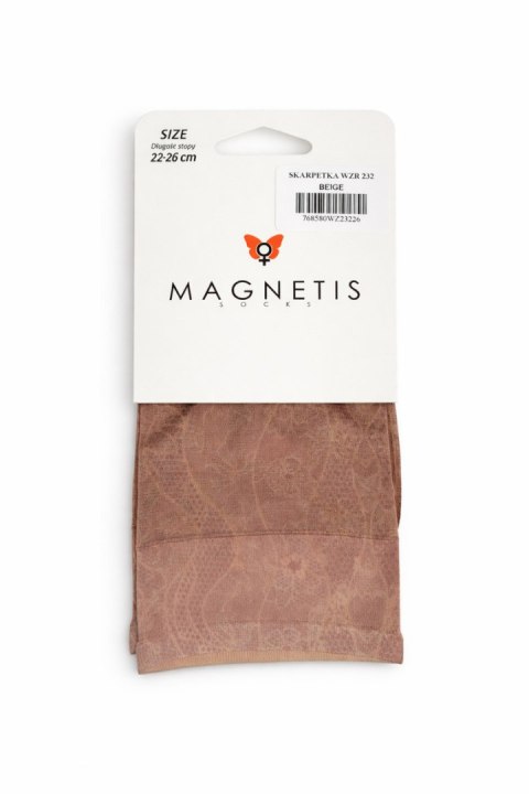 SKARPETKA WZR 232 - BEIGE, UNI MAGNETIS