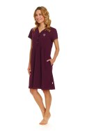 KOSZULA DAMSKA TCB.5336 - BURGUNDY, L DOCTOR NAP