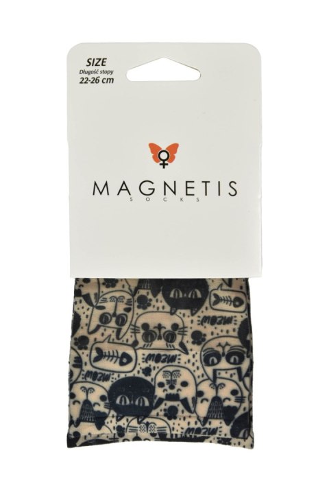 SKARPETKA WZR 234 - BEIGE, UNI MAGNETIS