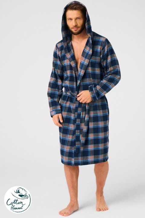 SZLAFROK MĘSKI MGL 431 B25 - GRANATOWY, XL/XXL KEY