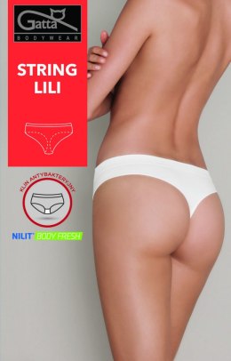 Majtki - String Lili - WHITE, XL GATTA BODYWEAR