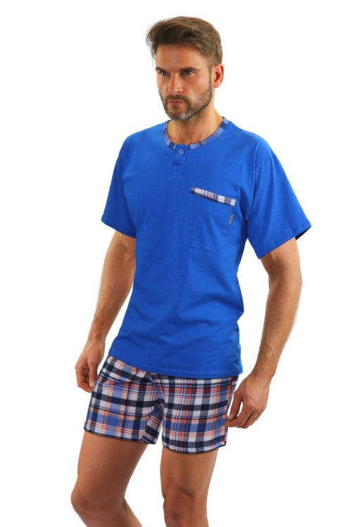 PIŻAMA MĘSKA KR RĘKAW JASIEK - GRANAT, 2XL SESTO SENSO PIŻAMA MĘSKA KR RĘKAW JASIEK - GRANAT, 2XL SESTO SENSO