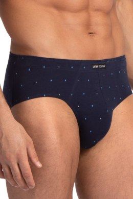 SLIPY MĘSKIE CLASIC M-1077CL 2PACK - GRANATOWY-SZARY, XXL LAMA