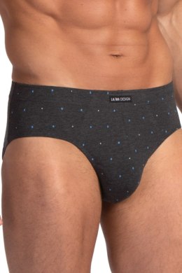 SLIPY MĘSKIE CLASIC M-1077CL 3XL-4XL 2PACK - GRANATOWY-SZARY, XXXL LAMA