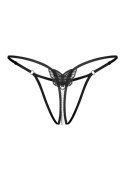 Isseme stringi otwarte - CZARNY, 2XL/3XL OBSESSIVE