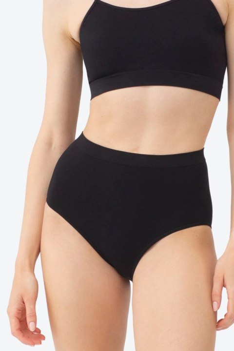 Seamless Cotton Bikini Thalia - BLACK, XL GATTA BODYWEAR