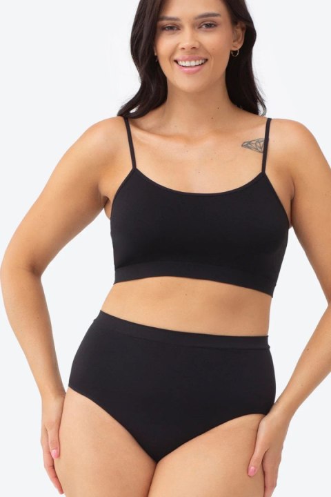 Seamless Cotton Bikini Thalia - BLACK, M GATTA BODYWEAR