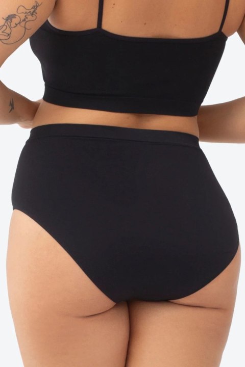Seamless Cotton Bikini Thalia - BLACK, M GATTA BODYWEAR