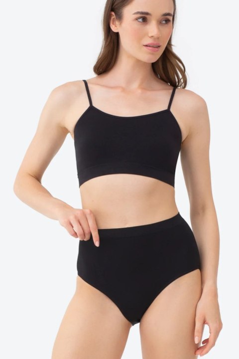 Seamless Cotton Bikini Thalia - BLACK, S GATTA BODYWEAR