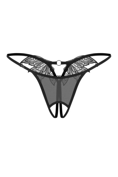 Zaliya stringi otwarte - CZARNY, 2XL/3XL OBSESSIVE