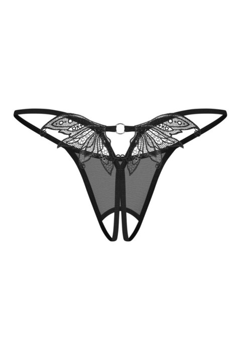 Zaliya stringi otwarte - CZARNY, 2XL/3XL OBSESSIVE