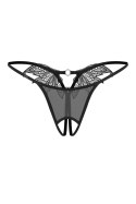 Zaliya stringi otwarte - CZARNY, L/XL OBSESSIVE