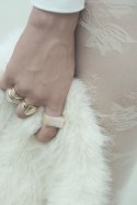Rajstopy cienkie - wzr CARMELA-5 - CREAM, 5 GABRIELLA