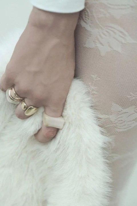 Rajstopy cienkie - wzr CARMELA - CREAM, 2 GABRIELLA