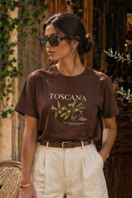 BLUZKA TOSCANA - ŚMIETANA, XL, SMI OFF PINK