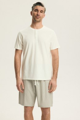 PIŻAMA MĘSKA NIGRI 43454 SS26 - KREMOWY, 3XL HENDERSON