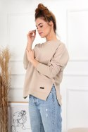 BLUZA ADELE - BEŻOWY, S, BEZ OFF PINK